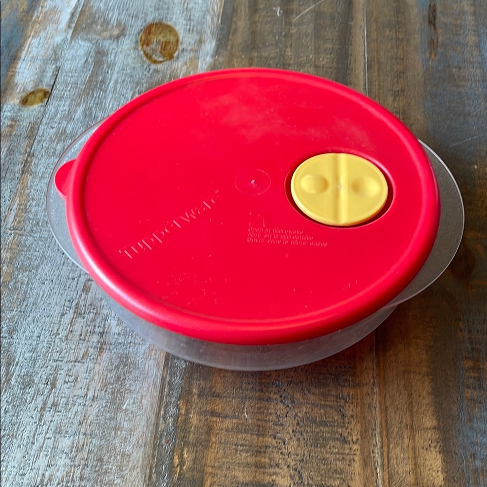 Tupperware Red and Yellow Kitchen Food Storage Solution